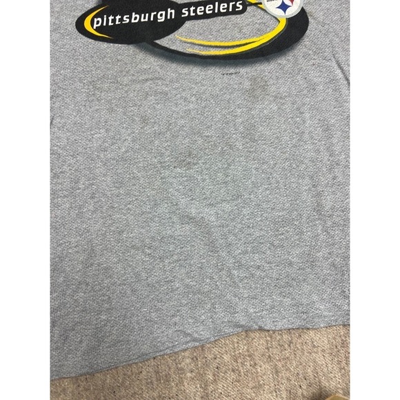 Vintage Pittsburgh Steelers Grey hirt Mens XL 2000s NFL Football - Picture 6 of 9